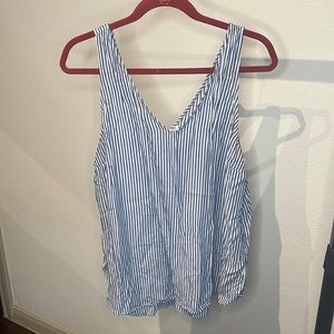 Blue stripe tank